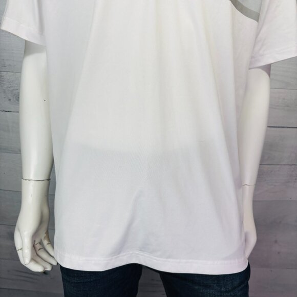 Callaway Men’s Opti-Dri Polo Shirt White Gray Gradient Golf Performance Size L - Picture 5 of 12